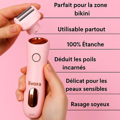 Livora - Rasoir Électrique Féminin 2-en-1