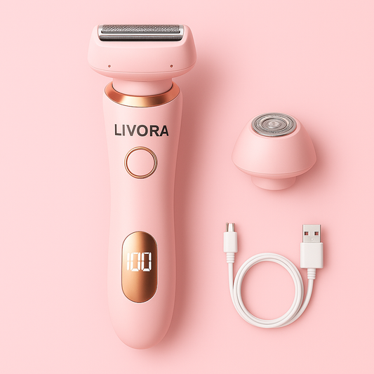 Livora - Rasoir Électrique Féminin 2-en-1